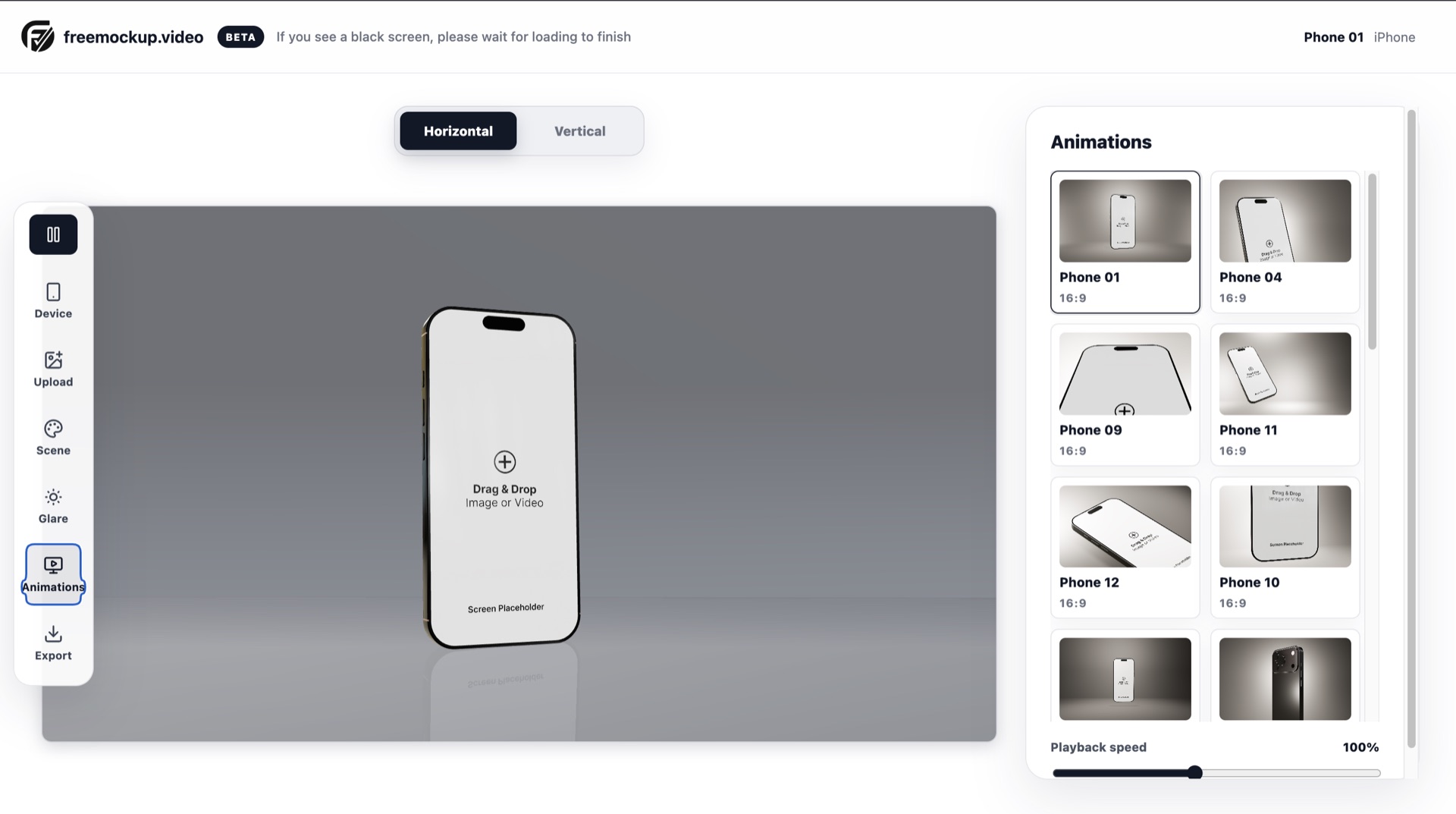freemockup.video scene controls