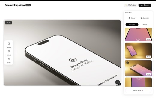 Preview image of the product interface
